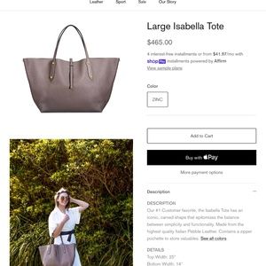 NEW Annabel Ingall leather tote